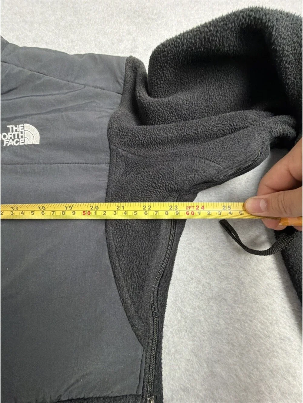 The North Face Denali Jacket Men Small Black Full Zip Fleece Vented Polartec